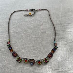 Firefly Women Elegant Colorful Beaded Necklace Stunning Stones Holiday Jewelry